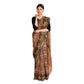 Exclusive Collection 100% Pure Cotton Brown Tant Saree With Hand Weaving Work - Swadesiicart
