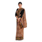Exclusive Collection 100% Pure Cotton Brown Tant Saree With Hand Weaving Work - Swadesiicart