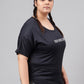 MKH Plus Size Typography Printed Dri-FIT Relaxed Fit Drop-Shoulder Sleeves Gym T-shirt - Swadesiicart