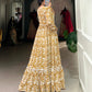 Lorenvalley Mustad Georgette Printed Gown | Swadesiicart