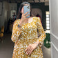 Lorenvalley Mustad Georgette Printed Gown | Swadesiicart
