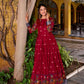 Lorenvalley Fashion Maroon Poly Cotton Kalamkari Print With Zari Weaving Work Border Gown with Koti | Swadesiicart