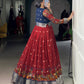 Lorenvalley Fashion Maroon Poly Cotton Kalamkari Print With Zari Weaving Work Border Gown with Koti | Swadesiicart