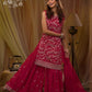 Anaita Red Georgette Suit with Embroidery & Sequence Work