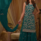 Anaita T Green Georgette Suit with Embroidery & Sequence Work