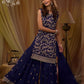 Anaita Violet Georgette Suit with Embroidery & Sequence Work