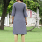 Juniper Women Blue Rayon Festive Wear Embroidered Straight Kurta | Swadesiicart