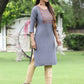 Juniper Women Blue Rayon Festive Wear Embroidered Straight Kurta | Swadesiicart