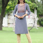Juniper Women Blue Rayon Festive Wear Embroidered Straight Kurta | Swadesiicart