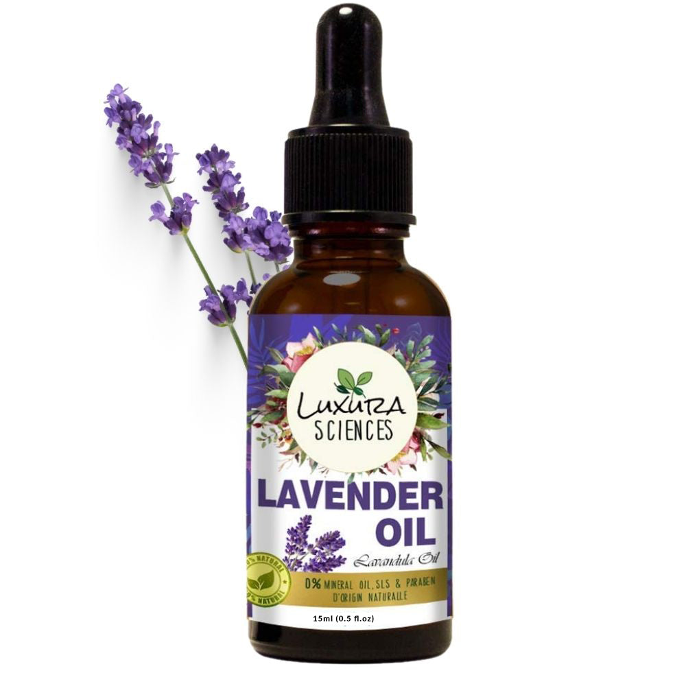 Luxura Sciences Pure and Natural Undiluted Therapeutic Grade Organic Lavender Essential Oil Perfect for Aromatherapy - Luxura Sciences - D2C Ecommerce
