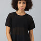 MKH Women Drop-Shoulder Sleeves Dri-FIT Sports T-shirt - Swadesiicart