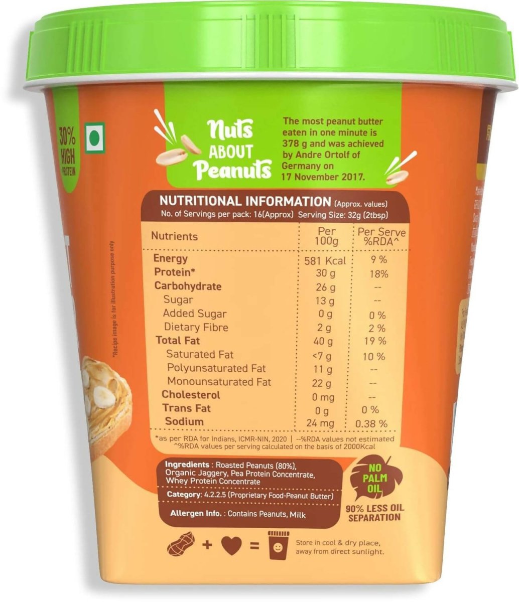 Alpino High Protein Jaggery Peanut Butter Smooth | Swadesiicart