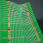 Light Green Colour With Checks Pure Mangalgiri Cotton Saree By Gayathri Reddy Designer Studio | Swadesiicart