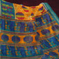 Shades of Yellow With Sea Blue Blouse Printed Semi Chanderi Saree By Gayathri Reddy Designer Studio | Swadesiicart