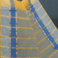 Dual Shades of Yellow With Contrast Blouse Pure Mangalgiri Cotton By Gayathri Reddy Designer Studio | Swadesiicart