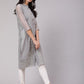 Aks Thread Work Chanderi Silk Kurta