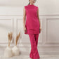 Joban Fashion Women's Fuchsia Cotton Co-Ord Set - Swadesiicart