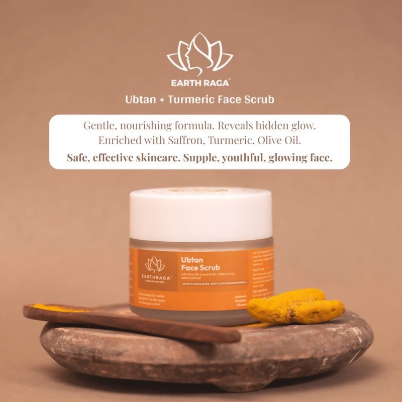 Earthraga Ubtan and Turmeric Face Scrub | Swadesiicart