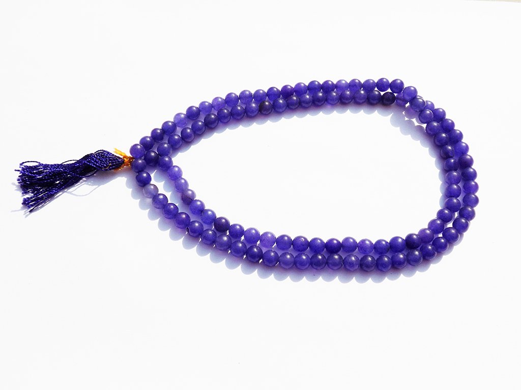 Kannssky Blue Hakik Agate Mala | Swadesiicart