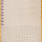 Exclusive Collection 100% Pure Cotton Off White Violet Saree With Printed Work - Swadesiicart