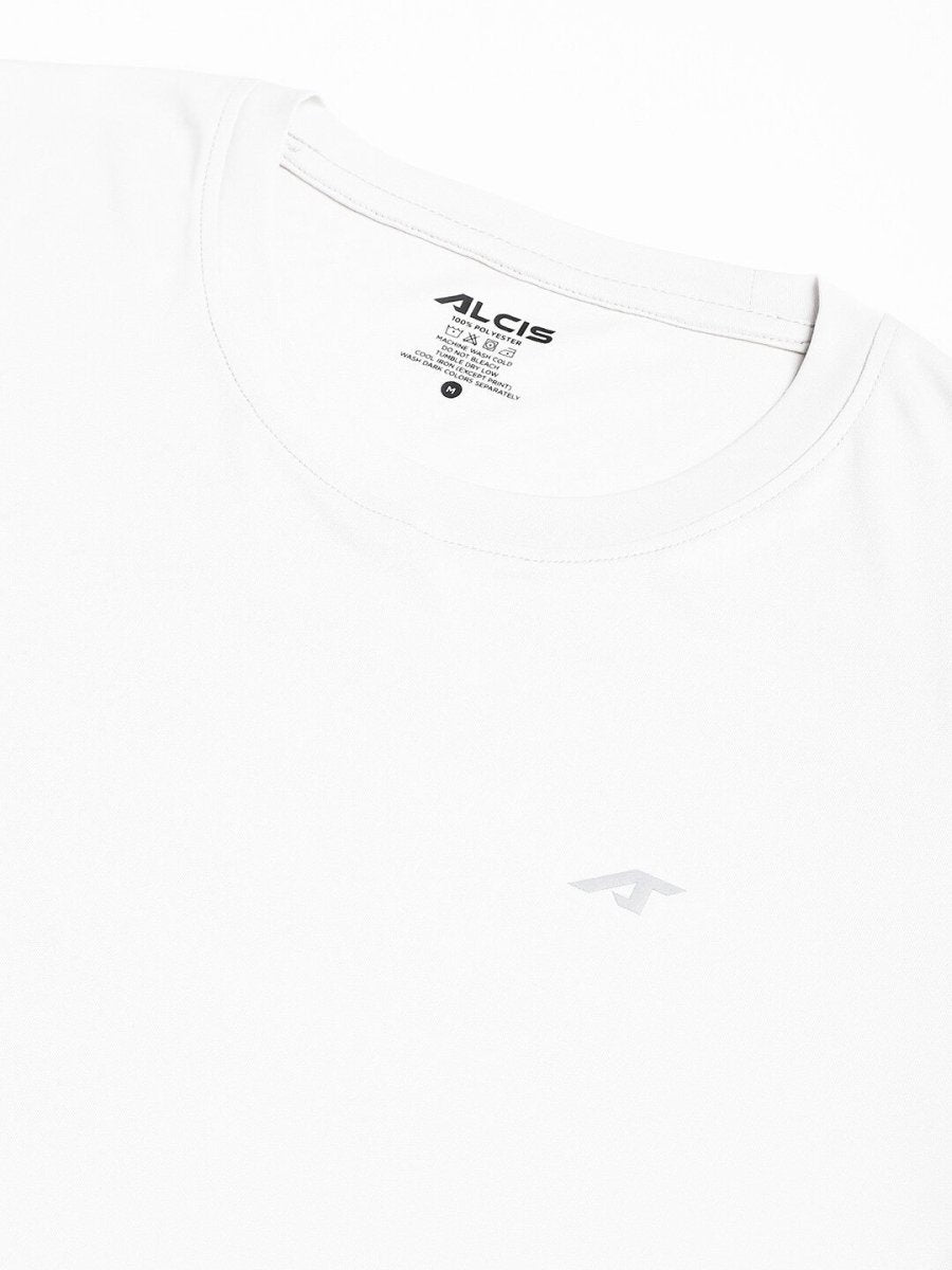 Alcis Men Anti-Static Soft-Touch Slim-Fit Sports for All Round Neck T-Shirt | Swadesiicart