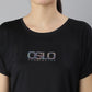 MKH Women Black Typography Extended Sleeves Dri-FIT Sports T-shirt - Swadesiicart