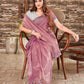 Tikhi Imli Supernet Party Ready to Wear Saree | Swadesiicart