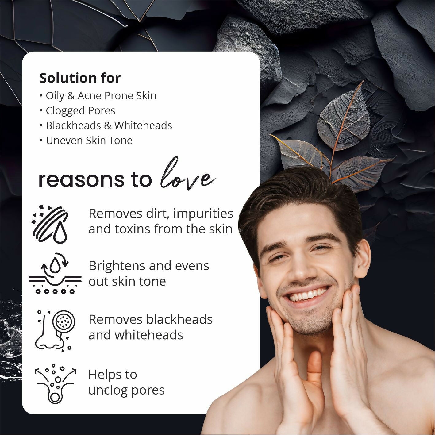 Globus Naturals Anti-Pollution Charcoal Men 6 Step Facial Kit | Swadesiicart