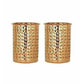 Pure Copper Glass Cup Volume 350ml - Set of 2 - Swadesiicart