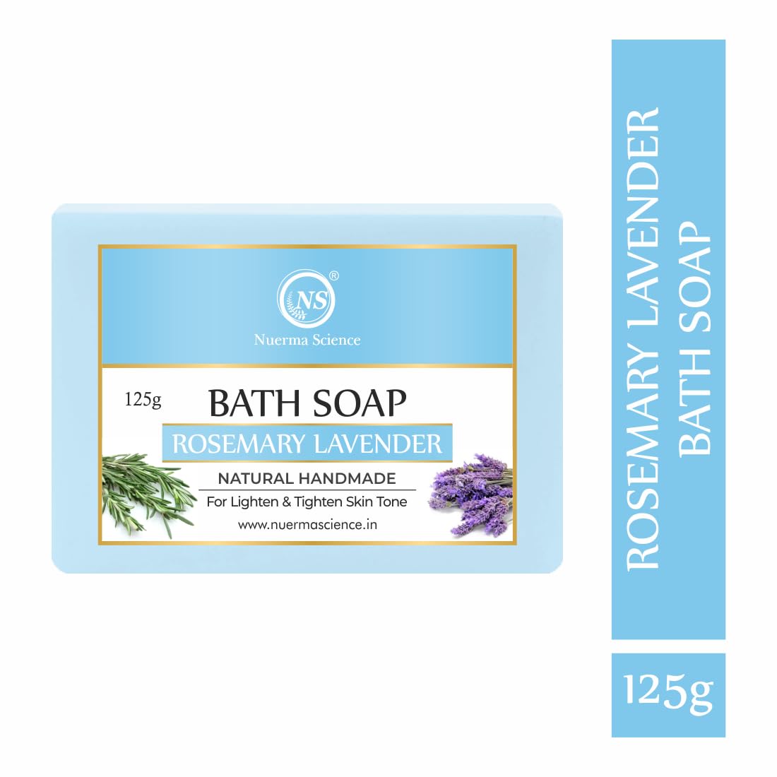 Nuerma Science Rosemary Lavender Bath Soap | for Lighten & Tighten Skin Tone | Swadesiicart