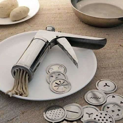 Stainless Steel Kitchen Press Maker with 12 Pieces - Swadesiicart