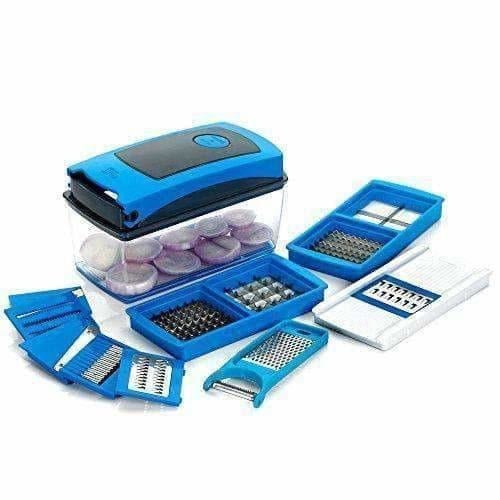 Blue Color - Premium Nicer vegetables and fruits Slicer Chippers and chopper - Swadesiicart