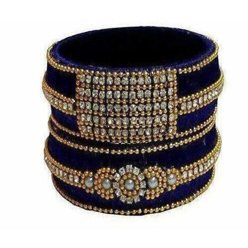 Silk Thread Bangles and Ear Rings - Swadesiicart