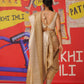 Tikhi Imli Sequinned Jute Silk Saree | Swadesiicart