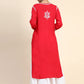 HOUSE OF KARI Women Embroidered Chikankari Cotton Kurta | Swadesiicart
