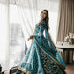 Jyoti Fashion Bottle Green Cording & Sequence Embroidery Velvet Lehenga Choli with Dupatta | Swadesiicart