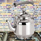 Stainless Steel Capsulated Base Tea Kettle with Infuser - Swadesiicart