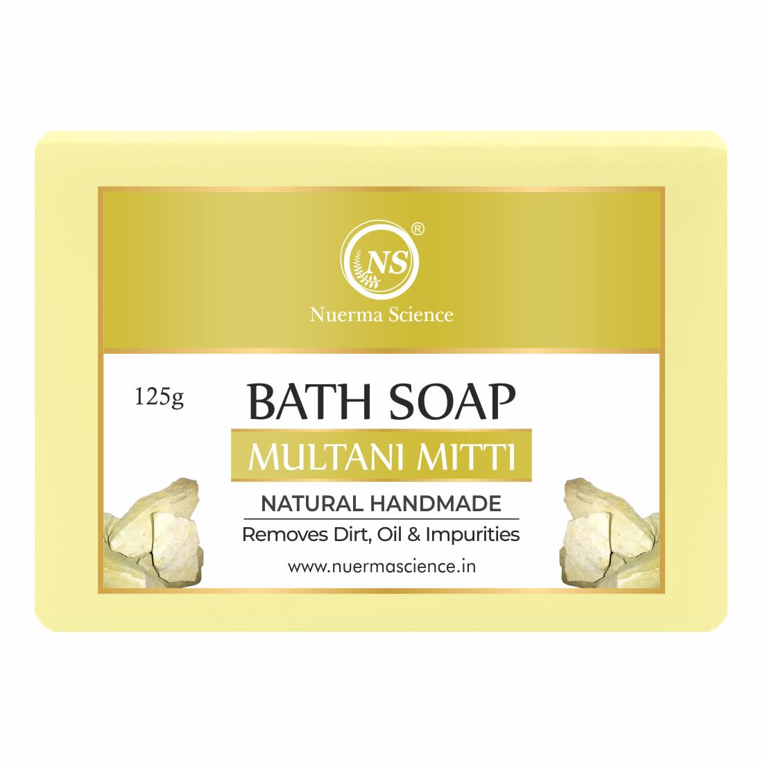 Nuerma Science Multani Mitti Bath Soap | Purifies & Detoxifies Skin | Swadesiicart