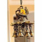 Peacock Hanging Brass Diya with Bells | Swadesiicart