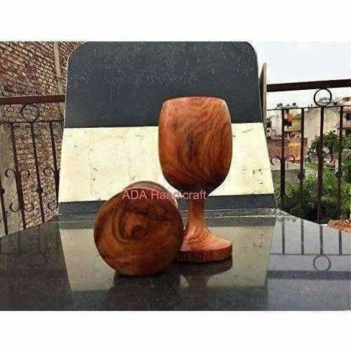 Handmade Sheesham Wooden Glass - Swadesiicart