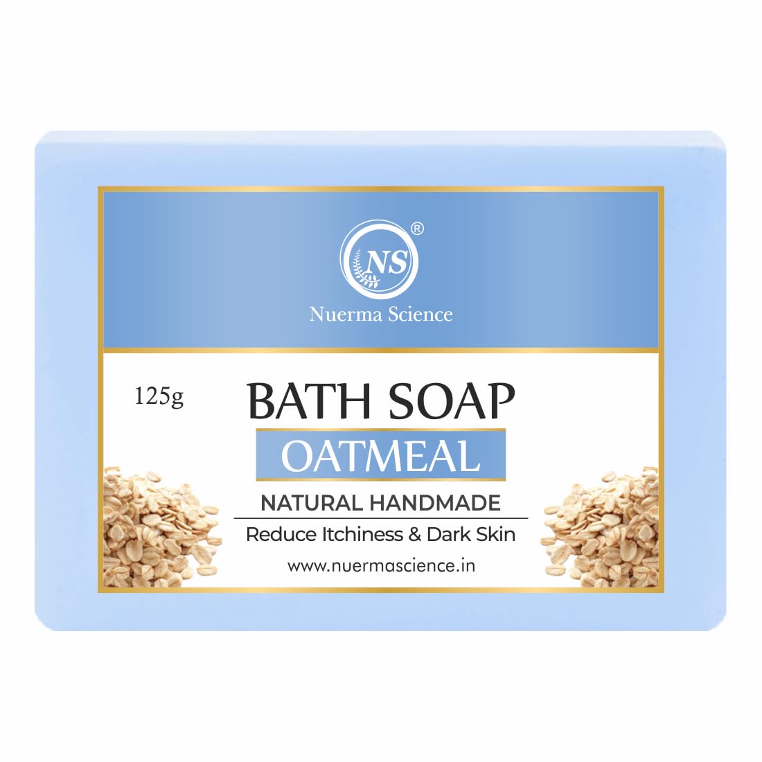 Nuerma Science Oatmeal Bath Soap | Reduce Itchiness & Dark Skin | Swadesiicart