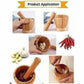 Wooden Motar Pestle Set (Brown) - Swadesiicart