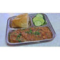 Stainless Steel 3 in 1 Plate with 3 Compartment - Set of 4 - Swadesiicart