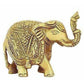 Brass Trunk up Elephant Statues Set of 2 - Showpiece Statue | Swadesiicart