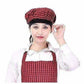 Red And Black Apron With Cap - Swadesiicart