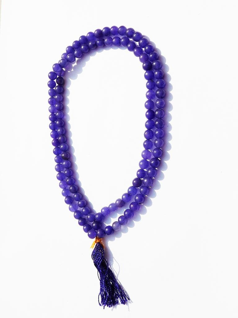 Kannssky Blue Hakik Agate Mala | Swadesiicart