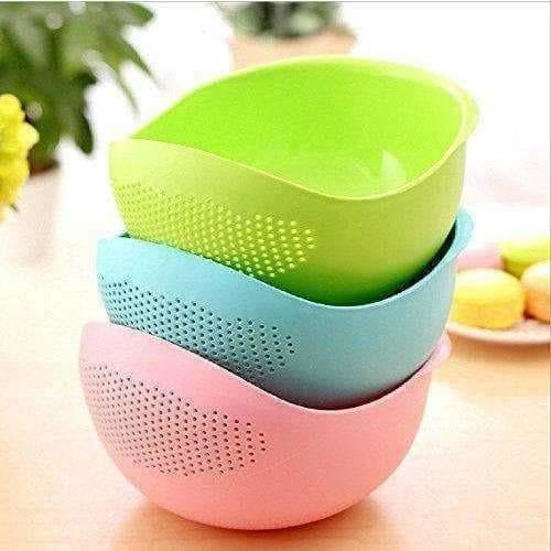 Plastic Drain Vegetable Fruit Basket - Swadesiicart