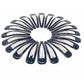 Black Hair Clips - Pack of 20 Tic Tac Everyday Wear Glossy Black Metal