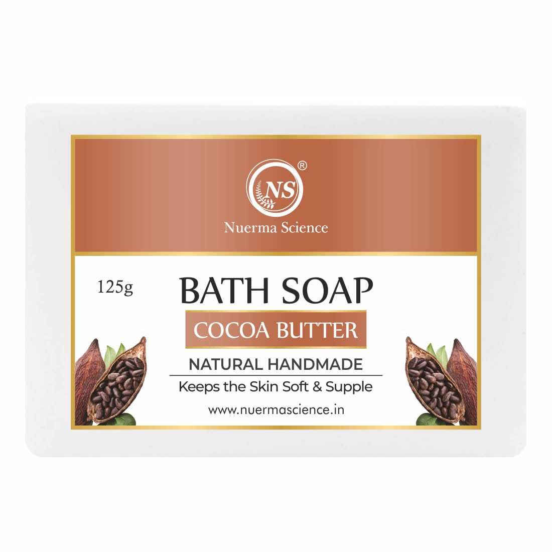 Nuerma Science Cocoa Butter Bath Soap | Keeps Skin Soft & Supple | Swadesiicart