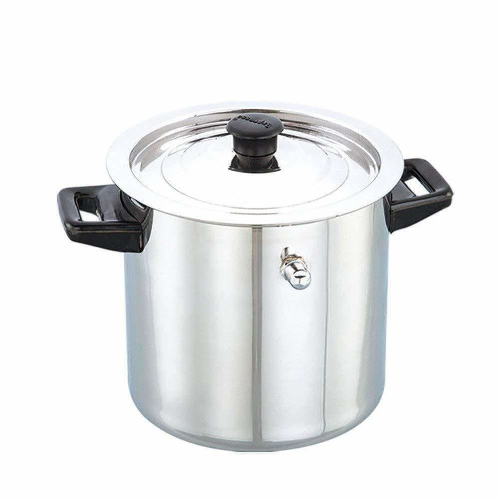 Stainless Steel Cookware Finish Look Heat Insulated Water Boiler Silver - Swadesiicart